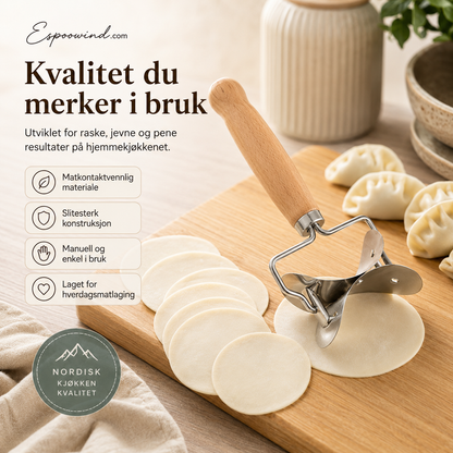 🥟 Spare 50 %! 🔪 Teigtaschenausstecher – Edelstahl, für einfaches und gleichmäßiges Schneiden ✨