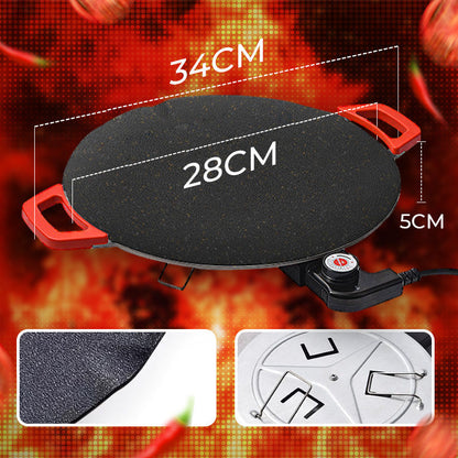 Icke-stickande elektrisk grillplåt 40x25 cm | 50% rabatt