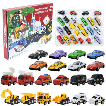 🎁 Julegave – 50 % RABATT!!! 🚗 Julekalender for gutter: Lekebiler i anleggsstil i metall-legering