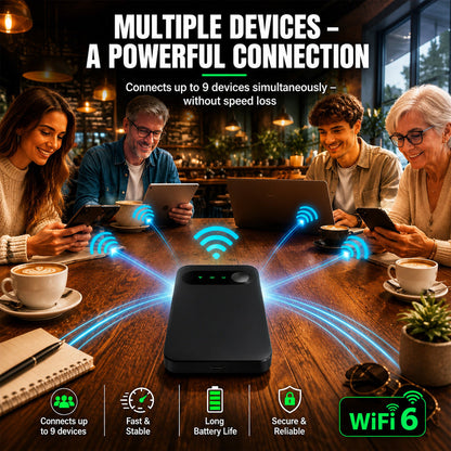 📶 Hold kontakten hvor du enn er – lomme-WiFi for reiser, arbeid og hverdagsliv.