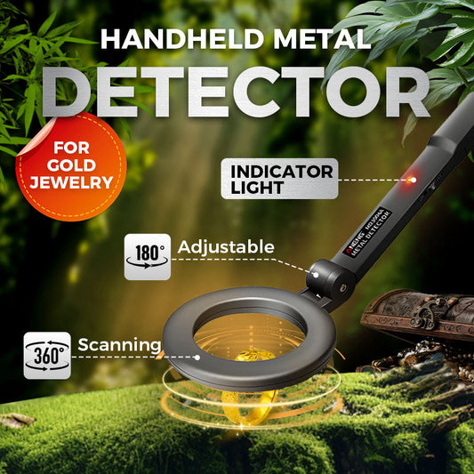 🥳 2026 HIT-SALG 🥳 💞 50.000+ SOLGT! 🔎💎 50% RABATT! 360° håndholdt detektor – Høy følsomhet for gull, ringer og mynter. Lettvektsdesign, enkel for eldre. Start skattejakteventyret ditt nå. 🧭🕊️