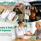 🥳2026 SUPERTILBUD🥳💞OVER 50 000 SOLGT!💊🧳 50 % RABATT! A8 vanntett pilleveske-sett – 14 fargekodede vesker, vanntett og støtsikkert ytre. Rommer medisiner for 7–14 dager – perfekt til reiser og i hverdagen! 🗓️✨