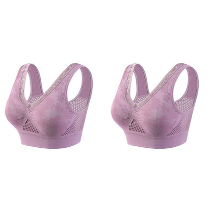【✨ 1+1 gratis – 2 st】 Komfortabel løftende BH i ren bomull uten knapper 👙✨