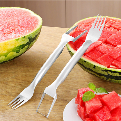 🔥Kjøp 1 og få 1 gratis🔥2-i-1 fruktskjærer i rustfritt stål🍉