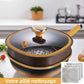 🔥 50 % RABATT! 🍳✨ 12-tommers titanlegering non-stick gryte med lokk 🍲💫