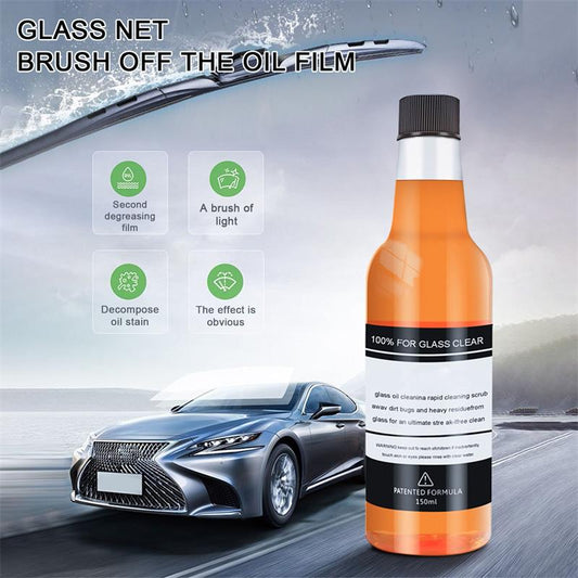 🚗 KJØP 1, FÅ 1 GRATIS! Bilglass Oljefilm & Flekkfjerner – Fjerner Oljefilm & Vannflekker! ✨ Gir Krystallklart Glass – Tryggere Kjøring. 💧 Enkel Påføring – Kjøp 3 for 10% Ekstra Rabatt! 🔍