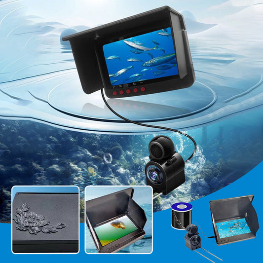 📹 13% RABATT! Undervannskamera HD 30m – 4,3" HD-Skjerm & Dybde-/Temperatursensor! ✨ 1080p Klarhet – Perfekt for Fiske, Inspeksjon & Utforskning. 🔋 Lang Batteritid