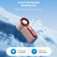 🥳 2026 HETT SALG 🥳 💞 50K+ SOLGT! 💨 ❄️ 50% AV! Turbo håndvifte – 16 900 RPM, 6 hastigheter, LED-skjerm. 3000 mAh batteri, 10,7 timer. Lommekraft! 🌬️✨