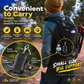 ☀️ 50 % RABATT NÅ! 1200 mAh solcelledrevet bærbar lader med nøkkelring og lommelykt – ideell som nødstrømkilde for camping og fotturer 🏕️