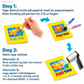 ⏰Kjøp 1 få 1 gratis🔥BEGRENSET TID: bare 89,99 kr!🎨 Bubble Pens – 6 Farger med Varmeaktivert 3D-Effekt