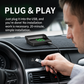 Head-up-display (HUD) – digitalt GPS-speedometer for bil