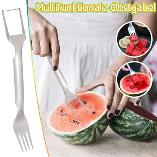 🔥Kjøp 1 og få 1 gratis🔥2-i-1 fruktskjærer i rustfritt stål🍉