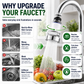 🚰🥗360°Rotating Faucet Filter‑Splash‑Proof Water Purifier💧