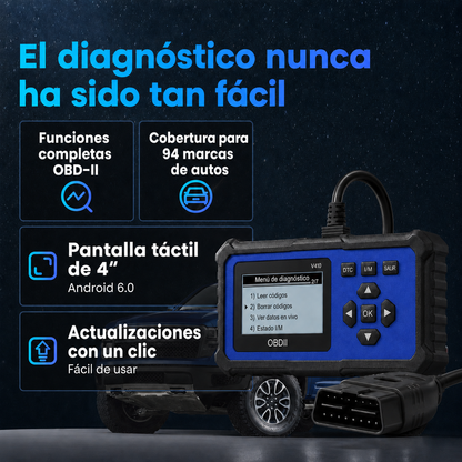 Multifunksjonell OBD2-diagnoseskanner for kjøretøymotorer
