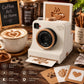 ☕🎄 Julegave for kaffeelskere – 3D latte art-sjablonkamera | Morsom britisk kaffekunstmaker ✨🎁