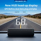 Head-up-display (HUD) – digitalt GPS-speedometer for bil