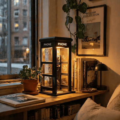 📞 50% AV NÅ ✨ Vintage telefonboks – ambient lampe