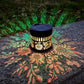 🌞 50% RABATT NÅ! 🌀💥 Solar mandala vegglampe – utendørs hagegjerde projektorlampe, patio, ambient dekor