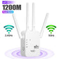 🎁 Siste dag med 50 % rabatt! 🔥 WiFi-forsterker 2026, 1200 Mbps dual-band (5 GHz/2,4 GHz), signalforsterker, dekker 930 m² og 50 enheter, repeater med Ethernet-port.