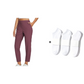 👖 50% RABATT – Høytaljede cargo-bukser – 4-veis stretch – glidelåslommer – pustende & hurtigtørkende – fra gym til gate – for hverdag og trening