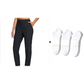 👖 50% RABATT – Høytaljede cargo-bukser – 4-veis stretch – glidelåslommer – pustende & hurtigtørkende – fra gym til gate – for hverdag og trening