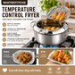🍤 TIDSBEGRENSET – 50 % RABATT! ⚡ 201 rustfritt stål tempura-frityrkjele – termometer, avrenningsrist, dyp kropp ✨