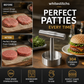 🔥 50 % RABATT! 🥩 Steikepresse – rund bøfform | Matvaregodkjent 304 rustfritt stål – hamburgerformer