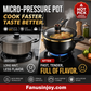 🔥Tidsbegrenset – 50% RABATT! 👨‍🍳Det første steget mot å bli kokk! 🥘Non-stick emaljert mikro-trykkoker