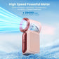 🥳 2026 HETT SALG 🥳 💞 50K+ SOLGT! 💨 ❄️ 50% AV! Turbo håndvifte – 16 900 RPM, 6 hastigheter, LED-skjerm. 3000 mAh batteri, 10,7 timer. Lommekraft! 🌬️✨