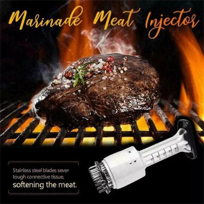 🍗🥩🍖 2-i-1 mørningsverktøy og sausinjeksjonssprøyte 🎁