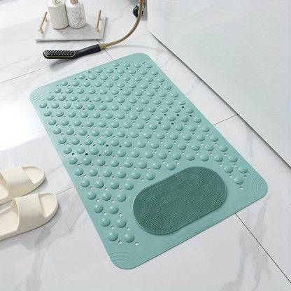 🚿 19% RABATT! Sklisikker DUSJMATTE med Sugeskåler & Dreneringshull – Størrelse 27"×14"! 🛡️ Ekstra Sterkt Grep – Perfekt for Barn, Eldre & Voksne. 💧 Raskt Tørkende Design