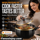 🔥Tidsbegrenset – 50% RABATT! 👨‍🍳Det første steget mot å bli kokk! 🥘Non-stick emaljert mikro-trykkoker
