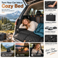 🚗 50 % RABATT NÅ! Bilbaksete reisemadrass i memory foam – sammenleggbar camping- og reiseseng for SUV, sedan og lastebil. Bærbar, ikke-oppblåsbar sovematte for bilturer og camping.