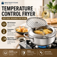 🍤 TIDSBEGRENSET – 50 % RABATT! ⚡ 201 rustfritt stål tempura-frityrkjele – termometer, avrenningsrist, dyp kropp ✨