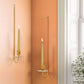 2pcs Elegant Wall-Mounted Metal Candle Holder Sconces