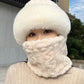 😍HOT SALE🥰 Dame vinter varm vindtett plysj skjerf lue