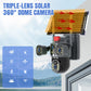 💥2025 New Hot Sale🎥 Triple-Lens Solar 360° Dome Camera✈️ gratis frakt