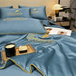 🎁Gjør deg klar for sommeren - ❄️ Vaskbar 、 avkjølende 4-delt seng er-silke linen🛏️