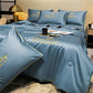 🎁Gjør deg klar for sommeren - ❄️ Vaskbar 、 avkjølende 4-delt seng er-silke linen🛏️