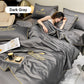 🎁Gjør deg klar for sommeren - ❄️ Vaskbar 、 avkjølende 4-delt seng er-silke linen🛏️