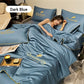 🎁Gjør deg klar for sommeren - ❄️ Vaskbar 、 avkjølende 4-delt seng er-silke linen🛏️