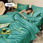🎁Gjør deg klar for sommeren - ❄️ Vaskbar 、 avkjølende 4-delt seng er-silke linen🛏️