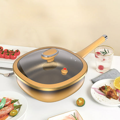 🍳[Titanium Extreme Non-Stick Frying Pan] Revolusjon i kjøkkenet, enkel matlaging uten oljerøyk!