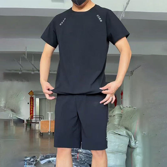 Herre lett casual T-skjorte og shorts, 2-delers sett