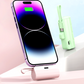 Bærbar Powerbank med Høy Kapasitet og Innebygde Kabler