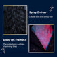 Langvarig, skinnende glitterspray for kroppen