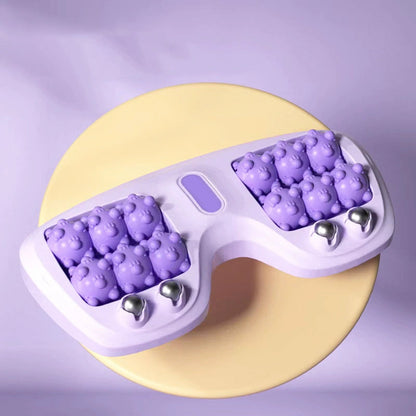 💜Bærbar dobbel fot massasje rull💜