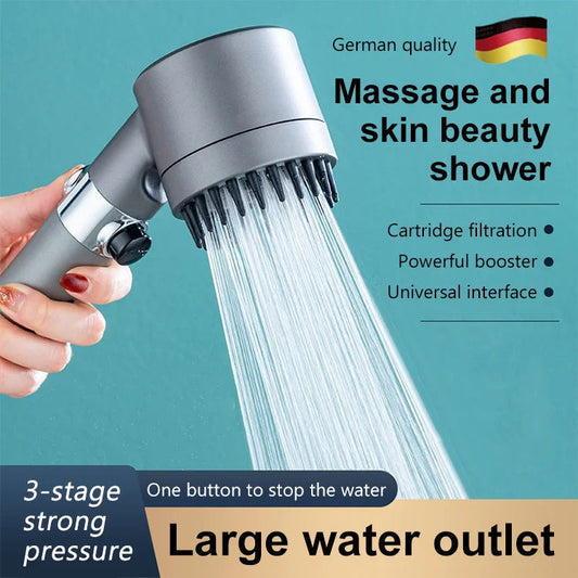 🚿 Opphøyet dusj for skjønnhet og hudmassasje