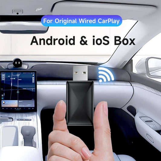 🏆Trådløs CarPlay-boks med USB-port⚡👑
