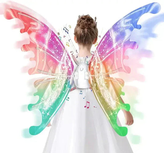 🧚‍♀️💫 50% RABATT! Som om Tinkerbell selv har lånt ut vingene sine! Disse elektriske fevingene flakser av seg selv, lyser i mørket, og skifter farge som om det er magi i stoffet!